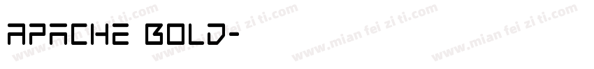 Apache Bold字体转换